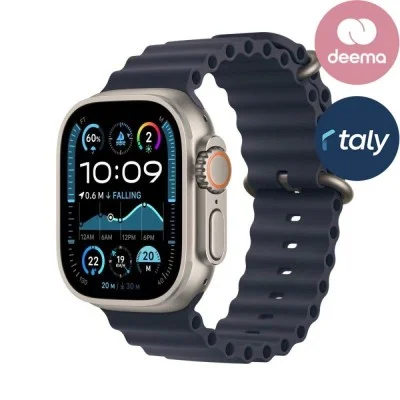 Apple Watch Ultra 2 Gps + Cellular 49Mm Natural Titanium Case With Navy Ocean Band
